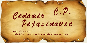 Čedomir Pejašinović vizit kartica